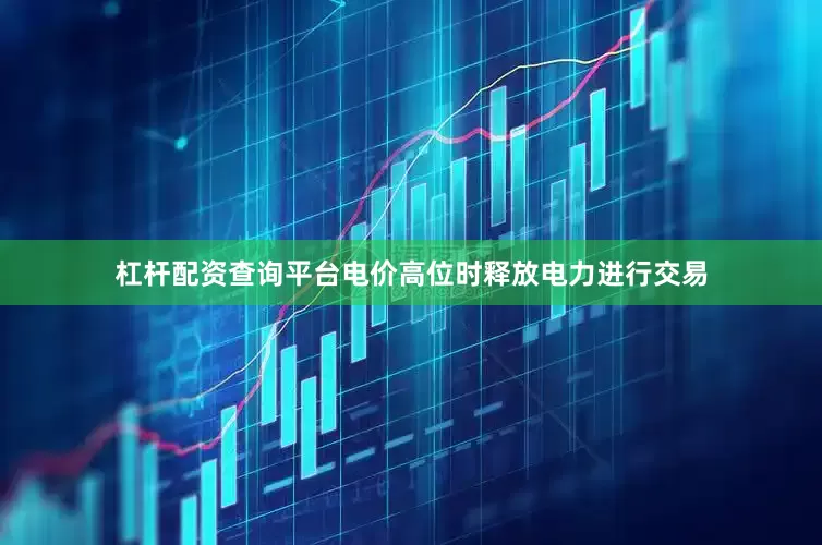 杠杆配资查询平台电价高位时释放电力进行交易